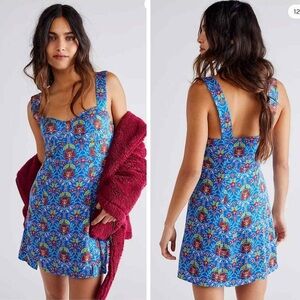 [XS] Free People Sasha Mini Dress in Bluebell